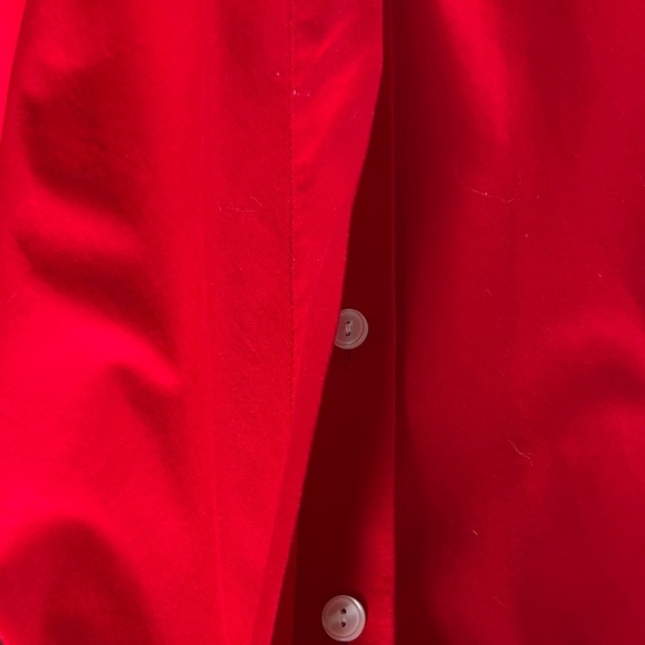 Hinson Wu Betty wing collar V neck cotton tunic blouse shirt size 8 - Picture 5 of 5